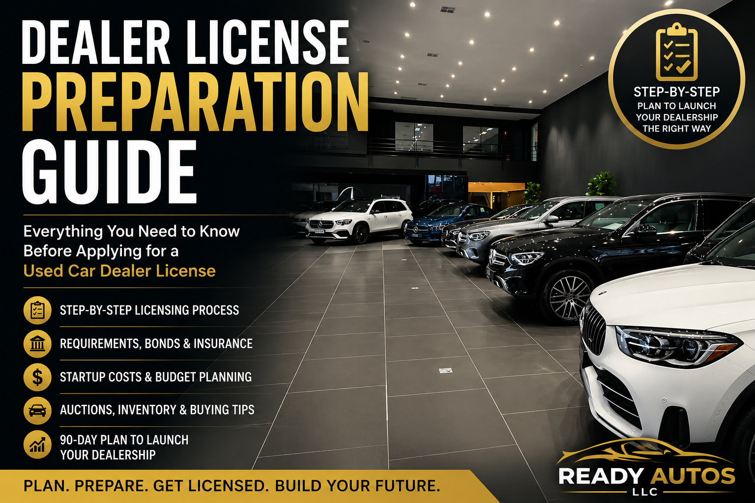 DEALER LICENSE PREPARATION GUIDE : Step-by-step